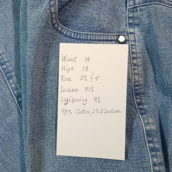 EUC Escada jeans, size 4, sewed creases lt.blue - Picture 8 of 8